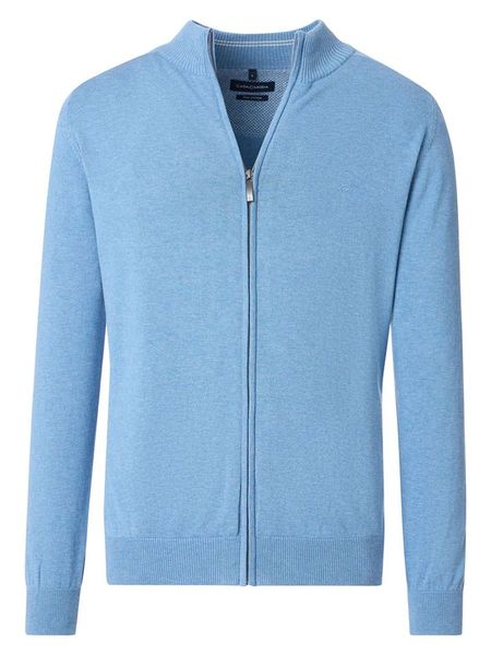 CASAMODA Kardigan w kolorze błękitnym rozmiar: 5XL. Niebieskie swetry rozpinane CASAMODA, xl, bez wzorów, z bawełny, bez kołnierzyka, bez ramiączek. Za 130.99 zł.