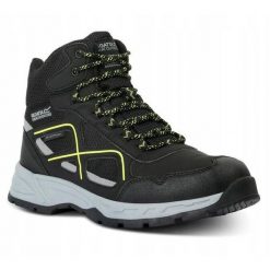 Buty trekkingowe dla mężczyzn Regatta VENDEAVOUR. Czarne trekkingi Regatta, bez wzorów, bez zapięcia. Za 239.99 zł.