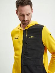 BLUZA MĘSKA SPORTOWA ROZPINANA PUMA PORSCHE HOODED SWEAT JACKET KOLOR ŻÓŁTY. Żółte bluzy bez kaptura Puma, l, bez wzorów, z bawełny, bez kaptura. Za 351.29 zł.