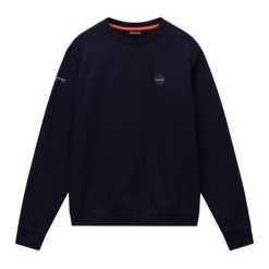 Bluza męska Napapijri B-Badge C Sum. Niebieskie bluzy Napapijri, l, bez wzorów, bez kaptura. Za 289.99 zł.