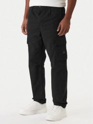 BOSS Spodnie materiałowe Sisla-9-Cargo 50552096 Czarny Slim Fit. Czarne spodnie materiałowe Boss, m, bez wzorów, z bawełny. Za 679.99 zł.