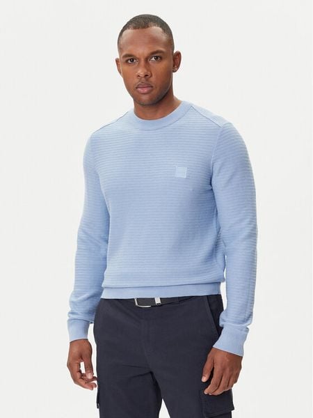 BOSS Sweter Anion_S 50527584 Granatowy Regular Fit. Niebieskie swetry rozpinane Boss, l, bez wzorów, z bawełny, bez kołnierzyka, bez ramiączek. Za 469.99 zł.