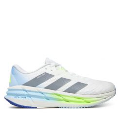 Buty do biegania adidas. Białe buty do biegania Adidas, bez wzorów, bez zapięcia, do biegania. Za 649.99 zł.