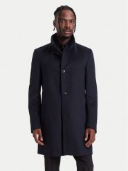 BOSS Płaszcz wełniany H-Hyde-SU-264 50571853 Granatowy Slim Fit. Niebieskie płaszcze Boss, na zimę, m, bez wzorów, z wełny, bez kaptura. Za 2,399.00 zł.