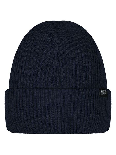 Barts Czapka "Tames" w kolorze granatowym rozmiar: onesize. Niebieskie czapki zimowe Barts, z aplikacjami, z wełny. Za 117.73 zł.