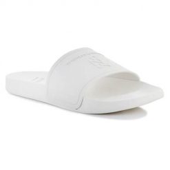 Klapki męskie Puma 38494401. Białe klapki Puma, z materiału. Za 257.00 zł.