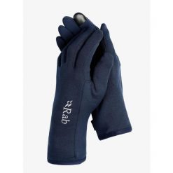 Rękawiczki Rab Power Stretch Contact Glove. Niebieskie rękawiczki RAB, bez wzorów. Za 130.99 zł.