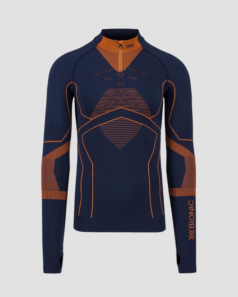 Longsleeve termoaktywny z zamkiem męski X-Bionic Energy Accumulator Light Shirt. Niebieskie bielizna termoaktywna X BIONIC, na zimę, l, bez wzorów, z materiału, bez ramiączek, narciarskie. Za 769.99 zł.