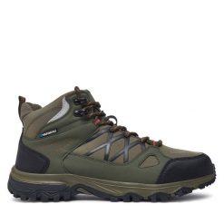 Trekkingi Campus. Zielone botki sznurowane Campus, bez wzorów, bez obcasa, bez zapięcia. Za 269.99 zł.