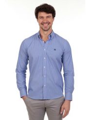 The Time of Bocha Koszula - Regular fit - w kolorze niebieskim rozmiar: XXL. Niebieskie koszule The Time of Bocha, xxl, bez wzorów, z bawełny, bez kołnierzyka, bez ramiączek. Za 136.95 zł.