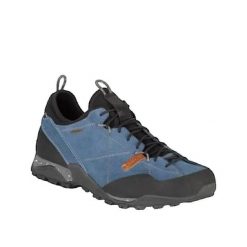 Buty turystyczne Aku Nativa GTX M Niebieskie. Niebieskie buty turystyczne Aku, bez wzorów, z gore-texu, bez zapięcia, trekkingowe, gore-tex. Za 657.00 zł.