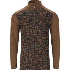 Sweter zapinany na zamek Slope Rei AOP Printed. Brązowe swetry nierozpinane SLOPE, bez wzorów, bez kołnierzyka, bez ramiączek. Za 173.00 zł.