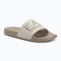 Klapki EA7 Emporio Armani Water Sports Visibility. Brązowe klapki EA7 Emporio Armani, z materiału. Za 149.99 zł.