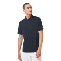 Koszulka Polo Męska Oakley Divisional UV II T-shirt. Czarne koszulki polo Oakley, m, bez wzorów, bez kołnierzyka, bez ramiączek, trekkingowe. Za 88.99 zł.