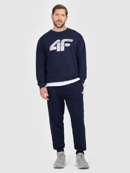 4F Spodnie dresowe joggery męskie - granatowe 3XL. Niebieskie joggery i bojówki 4F, m, bez wzorów, z dresówki, sportowe. Za 149.99 zł.