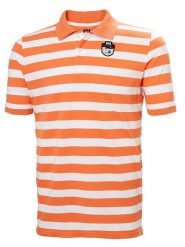 Helly Hansen Koszulka polo "Mastrand" w kolorze pomarańczowo-białym rozmiar: M. Pomarańczowe koszulki polo Helly Hansen, m, bez wzorów, z bawełny, bez kołnierzyka, bez ramiączek. Za 128.55 zł.