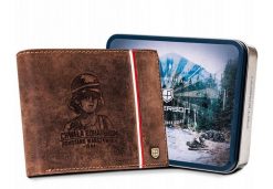 Portfel patriotyczny Peterson [DH] PTN 304PW-04 2-1-4 H brązowy. Brązowe portfele Peterson, bez wzorów, ze skóry. Za 104.00 zł.