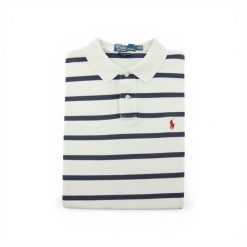 Second life - Męska biała koszulka polo z krótkim rękawem - Stan dobry. Białe koszulki polo RALPH LAUREN, m, bez wzorów, bez kołnierzyka, bez ramiączek, na golfa. Za 106.46 zł.