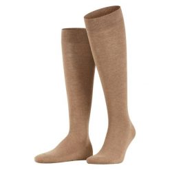 Skarpety Falke Family. Brązowe skarpety Falke, bez wzorów, z bawełny. Za 126.00 zł.