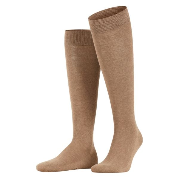 Skarpety Falke Family. Brązowe skarpety Falke, bez wzorów, z bawełny. Za 126.00 zł.