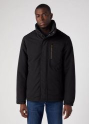 WRANGLER MĘSKA KURTKA ZIMOWA BODYGUARD JACKET BLACK 112341092 W40B011936. Czarne kurtki Wrangler, na zimę, m, bez wzorów, bez kaptura. Za 419.99 zł.