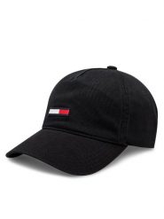 Tommy Jeans Czapka z daszkiem Tjm Elongated Flag Denim Cap AM0AM12427 Czarny. Czarne czapki z daszkiem Tommy Jeans, bez wzorów, z denimu. Za 109.99 zł.