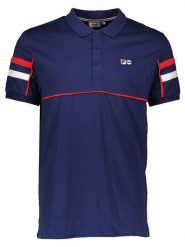Fila Koszulka polo w kolorze granatowym rozmiar: XS. Niebieskie koszulki polo Fila, xs, bez wzorów, z bawełny, bez kołnierzyka, bez ramiączek. Za 53.04 zł.