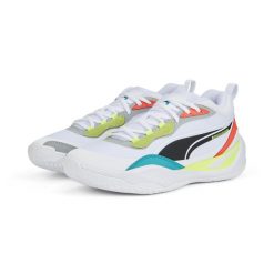 Obuwie Koszykarskie dla Dorosłych Koszykówka Puma Playmaker Pro Biały. Białe buty do koszykówki Puma, bez zapięcia, do koszykówki. Za 416.00 zł.