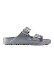 Birkenstock Klapki "Arizona" w kolorze srebrnym rozmiar: 42. Szare klapki Birkenstock. Za 214.19 zł.