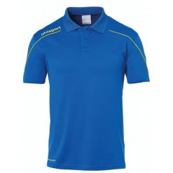 Polo Uhlsport Stream 22. Niebieskie koszulki polo sportowe Uhlsport, xl, bez wzorów, z materiału, bez kołnierzyka, bez ramiączek, na fitness i siłownię. W wyprzedaży za 103.35 zł.
