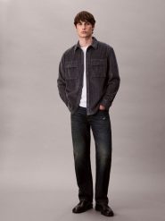 Calvin Klein Jeans koszula sztruksowa Mężczyźni Comfort Fit Bawełna szary, XXL. Szare koszule Calvin Klein Jeans, m, bez wzorów, z bawełny, bez kołnierzyka, bez ramiączek. Za 379.95 zł.