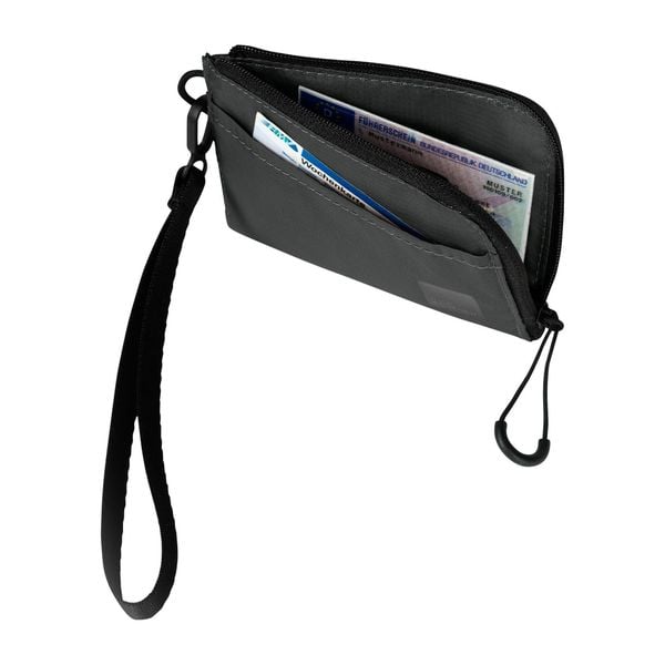 Portfel Jack Wolfskin Wandermood Wallet - granite black. Czarne portfele Jack Wolfskin, bez wzorów. Za 73.99 zł.