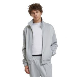 Kurtka z dresu Urban Classics Retro. Szare kurtki Urban Classics, m, bez wzorów, z dresówki, bez kaptura. Za 243.50 zł.