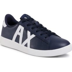 Sneakersy ARMANI EXCHANGE - XUX016 XCC71 A138 Navy/Opt White. Niebieskie buty sportowe casual Armani Exchange, bez wzorów, z materiału, bez zapięcia. W wyprzedaży za 319.00 zł.