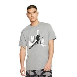 Koszulka sportowa męska Nike Jordan Jumpman Classics. Szare t-shirty sportowe Nike, bez wzorów, bez ramiączek, do koszykówki. Za 149.00 zł.