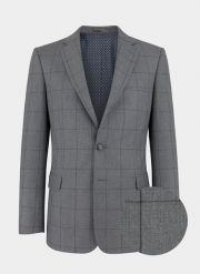 PAKO LORENTE – Marynarka garniturowa CARLOS PPLM9-3G-235-S. Szare garnitury Pako Lorente, na ślub cywilny, s, bez wzorów, z wełny. Za 299.99 zł.