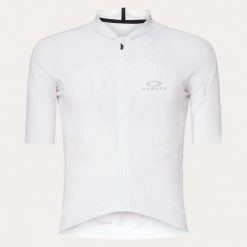 Koszulka rowerowa męska Oakley ENDURANCE AERO FOA407943-100. Białe odzież kompresyjna Oakley, l, bez wzorów, z nylonu, na fitness i siłownię. Za 671.29 zł.