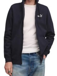 Bluza na co dzień Męska PumaKaptur Zasuwana Bawełniana Sportowa Ciepła. Niebieskie bluzy z kapturem Puma, na zimę, l, bez wzorów, z bawełny, z kapturem. Za 179.00 zł.