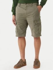 Tommy Jeans Szorty materiałowe Otis DM0DM22831 Zielony Regular Fit. Zielone szorty Tommy Jeans, m, bez wzorów, z bawełny. Za 349.99 zł.