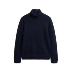 Sweter z golfem Superdry Merchant Store. Niebieskie swetry nierozpinane Superdry, na zimę, m, bez wzorów, bez kołnierzyka, bez ramiączek. Za 485.05 zł.