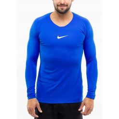 Koszulka Termoaktywna Mężczyzna Nike Długi Rękaw Longsleeve Dry Park rozmiar S. Niebieskie bielizna termoaktywna Nike, m, bez wzorów, z materiału, bez ramiączek, na fitness i siłownię. Za 83.99 zł.