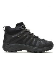 Merrell Botki turystyczne "Claypool 2" w kolorze czarnym rozmiar: 49. Czarne buty trekkingowe Merrell, bez wzorów, z gore-texu, bez zapięcia. Za 231.68 zł.