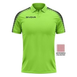 Sportowa koszulka polo Givova Apple Green 2xl. Czarne koszulki polo Givova, m, bez wzorów, z materiału, bez kołnierzyka, bez ramiączek. Za 95.18 zł.