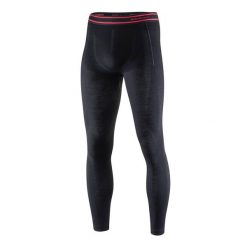 Legginsy wełniane z długą nogawką męskie Brubeck ACTIVE WOOL. Czarne legginsy długie sportowe Brubeck, m, bez wzorów, z elastanu, trekkingowe. Za 158.99 zł.