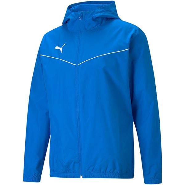 Puma teamRISE All Weather kurtka. Niebieskie kurtki Puma, bez wzorów, bez kaptura, do biegania. Za 159.00 zł.