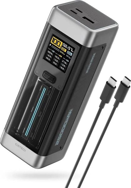 Cuktech CUK00P23GLBK 210W 25000 mAh 2 x USB-C 1 x USB-A czarny. Czarne powerbanki . Za 339.00 zł.