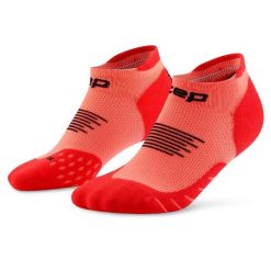 Męskie skarpety kompresyjne do biegania stopki sportowe Core Run. Brązowe odzież kompresyjna CEP, bez wzorów, z elastanu. Za 74.00 zł.