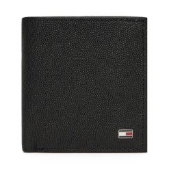Portfel Tommy Hilfiger. Czarne portfele Tommy Hilfiger, bez wzorów. Za 289.99 zł.