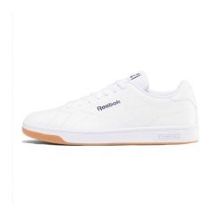 Buty do chodzenia męskie Reebok Court Clean. Białe buty do biegania Reebok, bez wzorów, z materiału, bez zapięcia, do biegania. Za 275.00 zł.