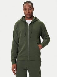 HUGO Bluza Dapozip 50548651 Zielony Relaxed Fit. Zielone bluzy Hugo, m, bez wzorów, z bawełny, bez kaptura. Za 469.99 zł.